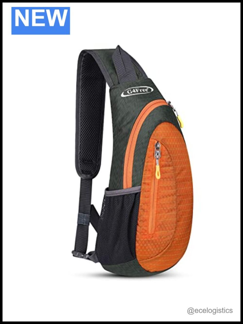 Anti-Theft Sling Backpack, Hiking Daypack with Multiple Pockets, Adjustable